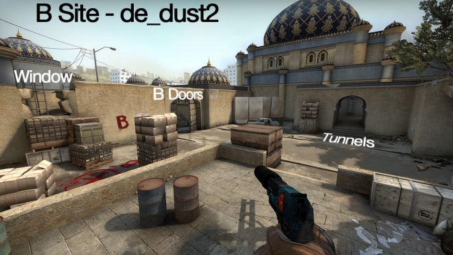 Dust II - B Site. This work is licensed under a Creative Commons Attribution-NonCommercial 4.0 International License.